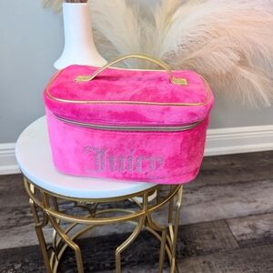 Juicy Couture Pink Travel Bag with Bottle